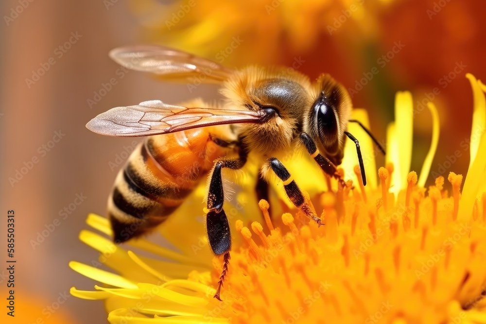 Bee on the flower Bee on the flower