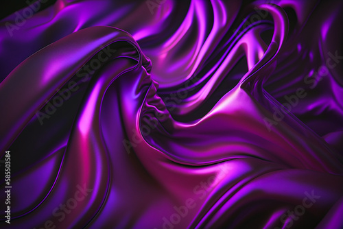 Purple silk background neon waves  Abstract background  element for banners  background  wallpaper  AI