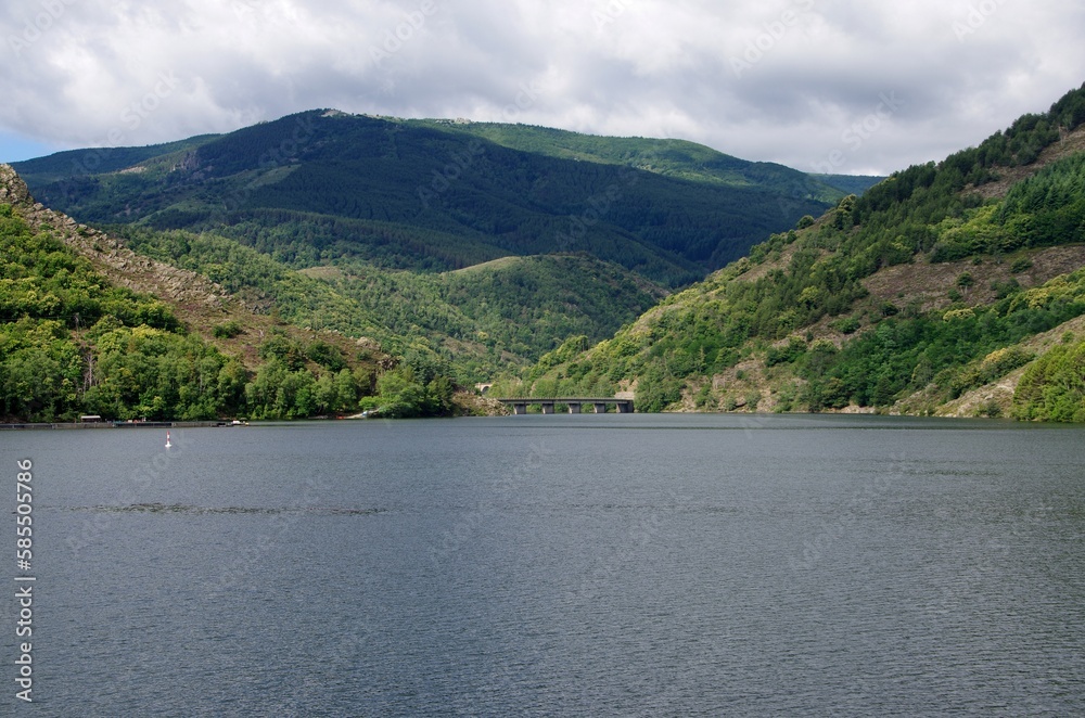 Lake of Villefort in Ardeche in France, Europe Lake of Villefort in Ardeche in France, Europe