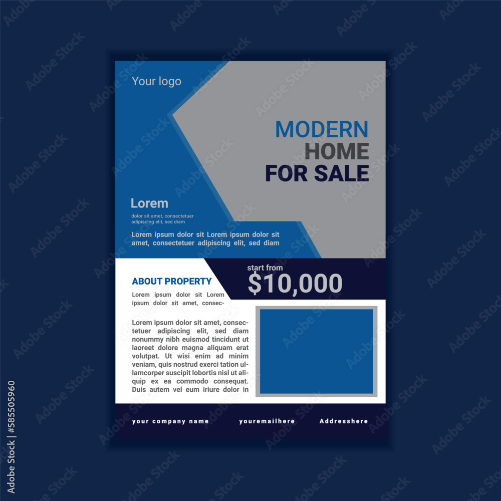 Real estate flyer design