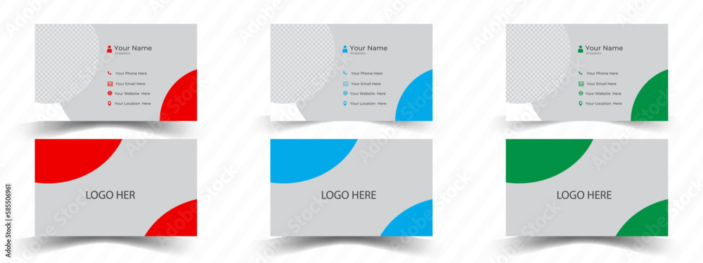Double-sided creative business card vector design template, modern business card print templates, 
Clean Corporate Business Card Layout, Modern and simple business card design. 
