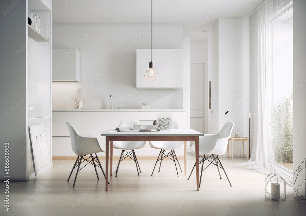 Interior design in a beautiful and stylish apartment, perfect for a cozy lifestyle. AI generated Interior design in a beautiful and stylish apartment, perfect for a cozy lifestyle. AI generated