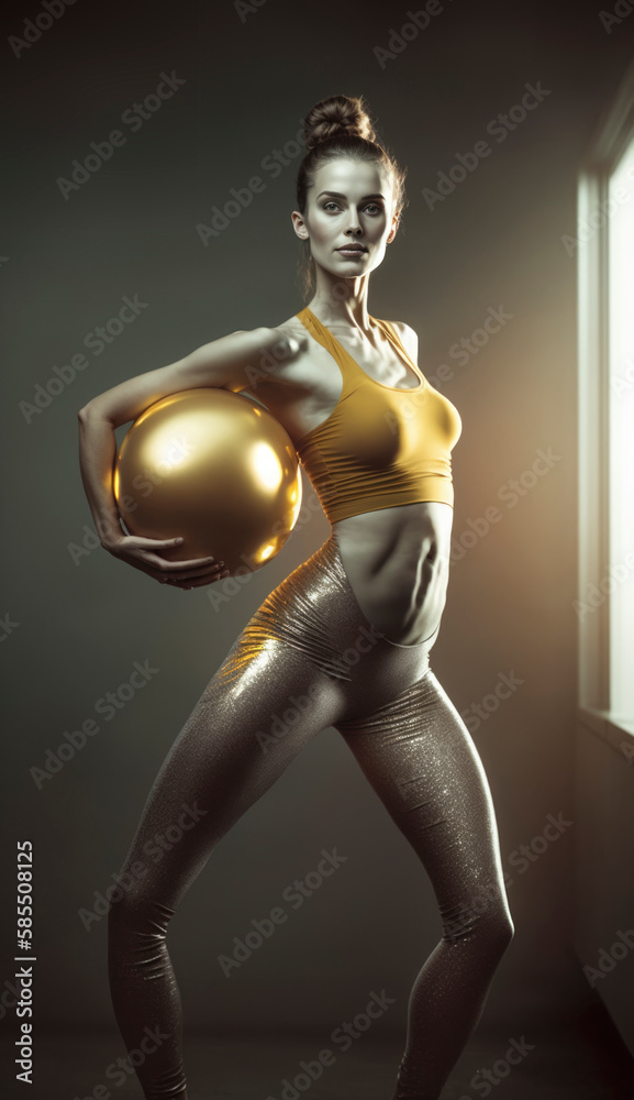 Beautiful and fit girl doing her daily training and fitness routine Beautiful and fit girl doing her daily training and fitness routine