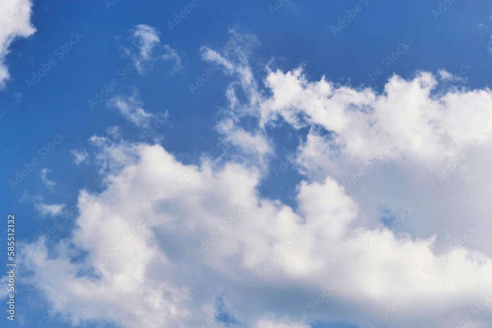 Blue sky white cloud. Beautiful blue sky and beautiful white clouds.	