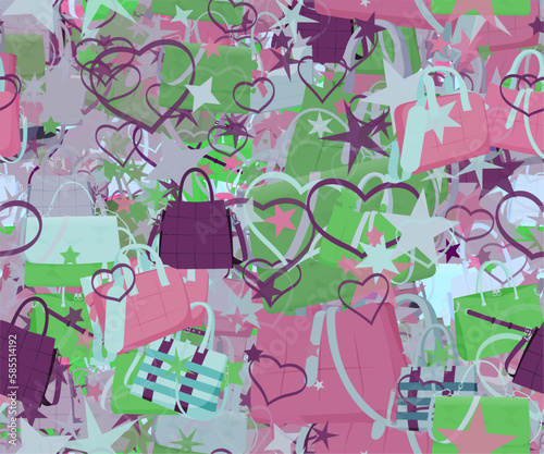Background pattern abstract design texture. Seamless. Theme is about fashion, romance, stuff, everyday, love, business, Laptop Backpack, effects, Tote, shapes, small, relations, accessories