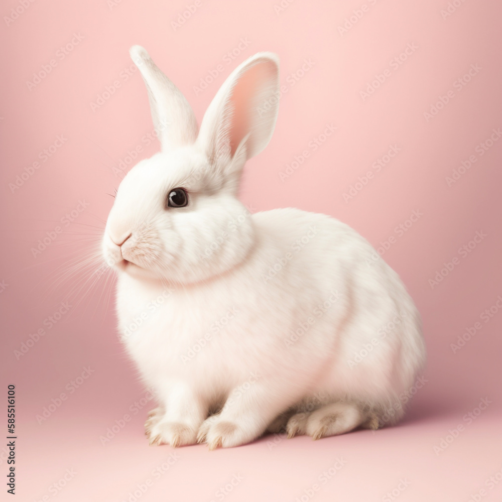 Obraz premium Easter bunny, generative AI technology