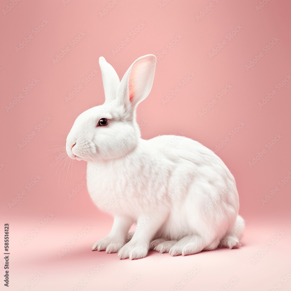 Fototapeta premium Easter bunny, generative AI technology