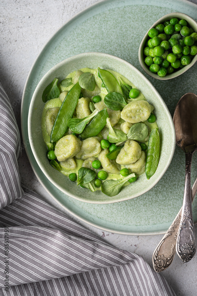 green peas gnocchi green peas gnocchi