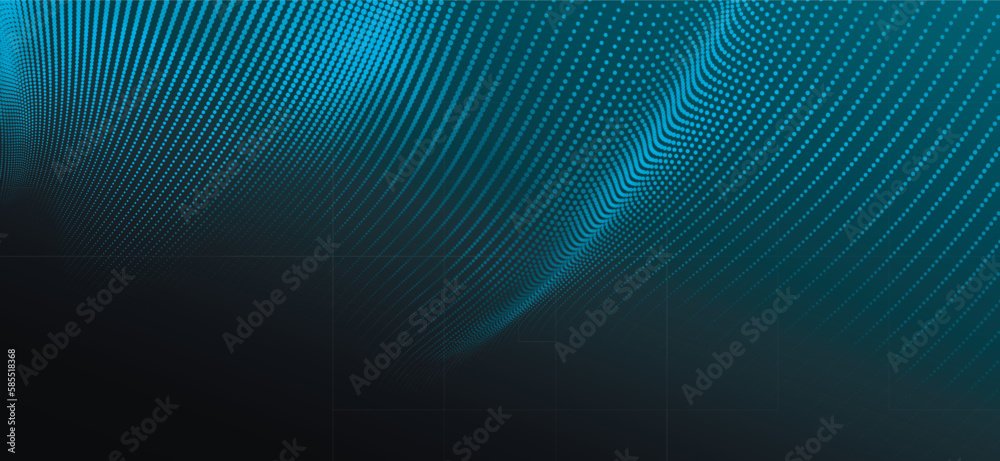 Abstract digital wave of particles. Futuristic point wave. Technology background vector. 3D rendering. Abstract digital wave of particles. Futuristic point wave. Technology background vector. 3D rendering.