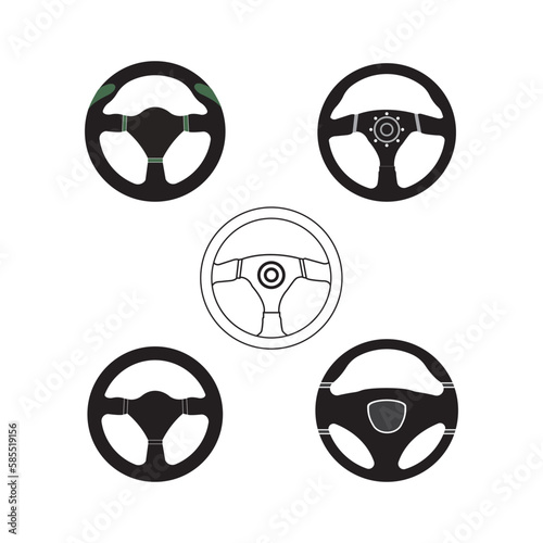 Steering wheel icon