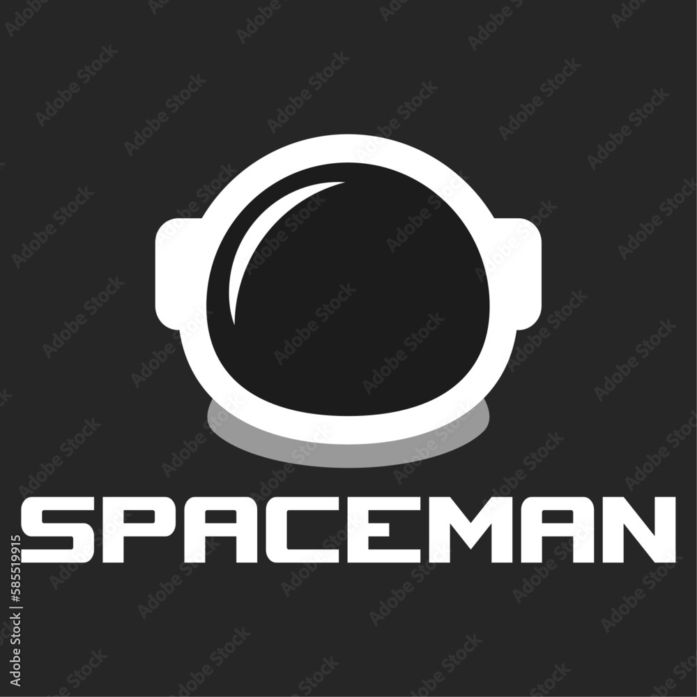 Modern mascot flat design simple minimalist cute head astronaut logo icon design template vector with modern illustration concept style for shop, badge, emblem and label Modern mascot flat design simple minimalist cute head astronaut logo icon design template vector with modern illustration concept style for shop, badge, emblem and label