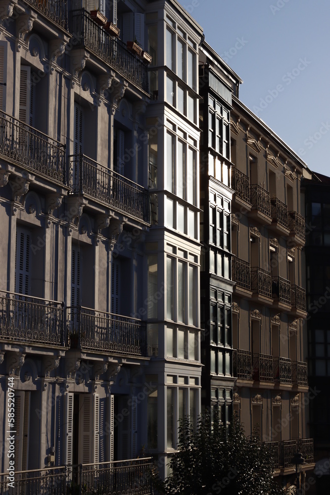 Facade of a building in Bilbao