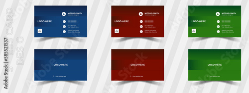 Business card design template, Clean professional business card template, visiting card. add your own text or images. Photos or design elements included