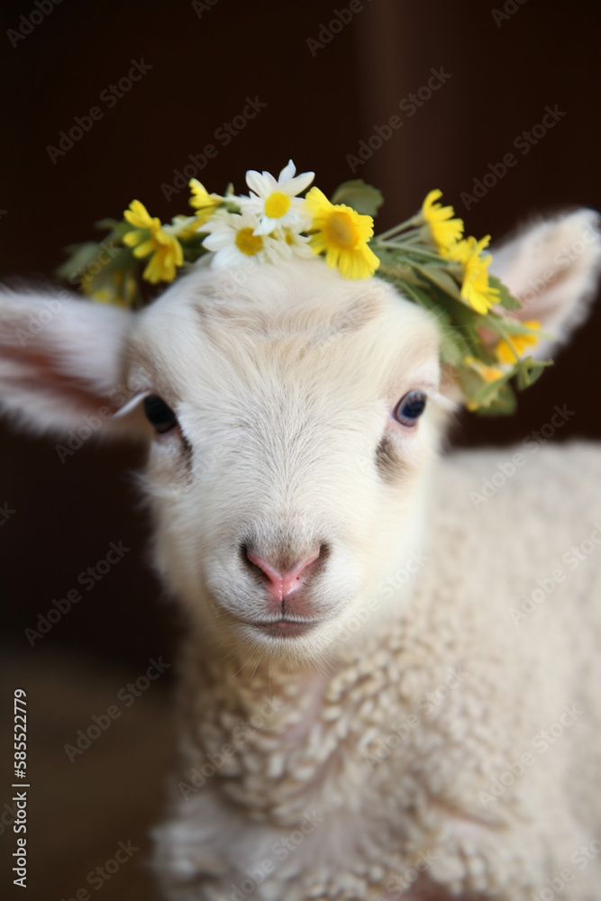 Cute lamb for Easter synonyms: Easter, Easter lamb, Adorable lamb