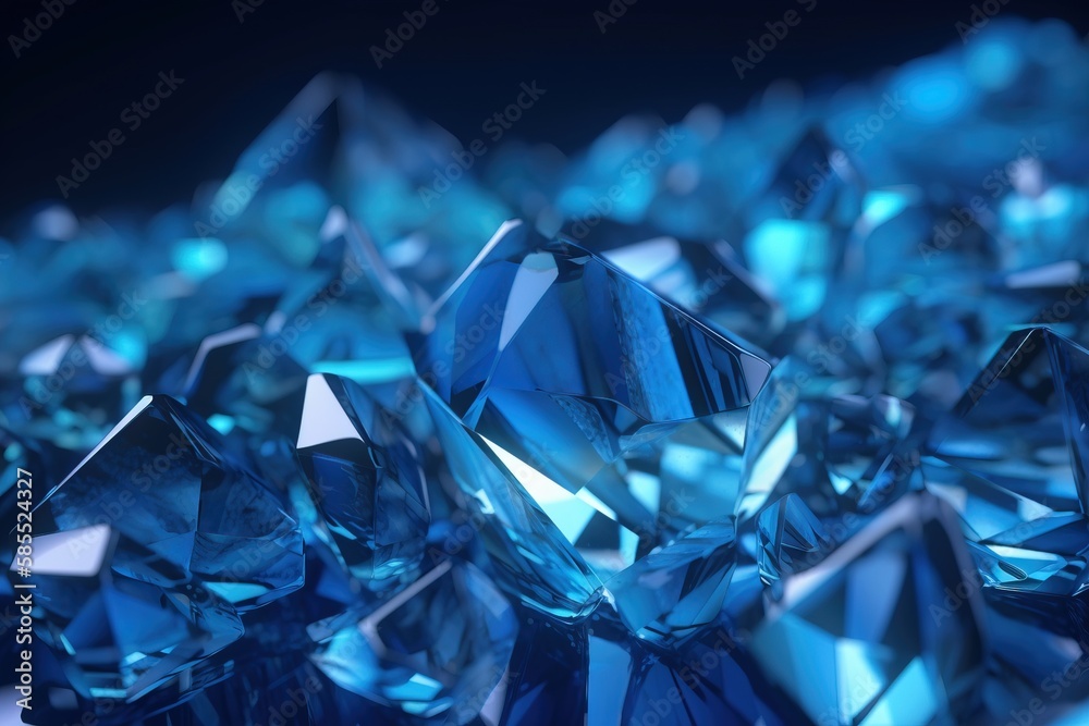 a bunch of blue diamonds that are on a black background with a black background and a black background with a blue diamond in the middle of the image. generative ai a bunch of blue diamonds that are on a black background with a black background and a black background with a blue diamond in the middle of the image. generative ai