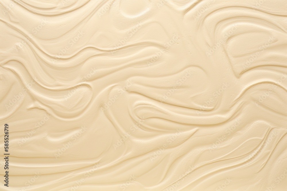  a close up of a cream colored surface with wavy lines.  generative ai