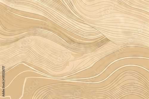  a wood texture with wavy lines in the shape of waves. generative ai