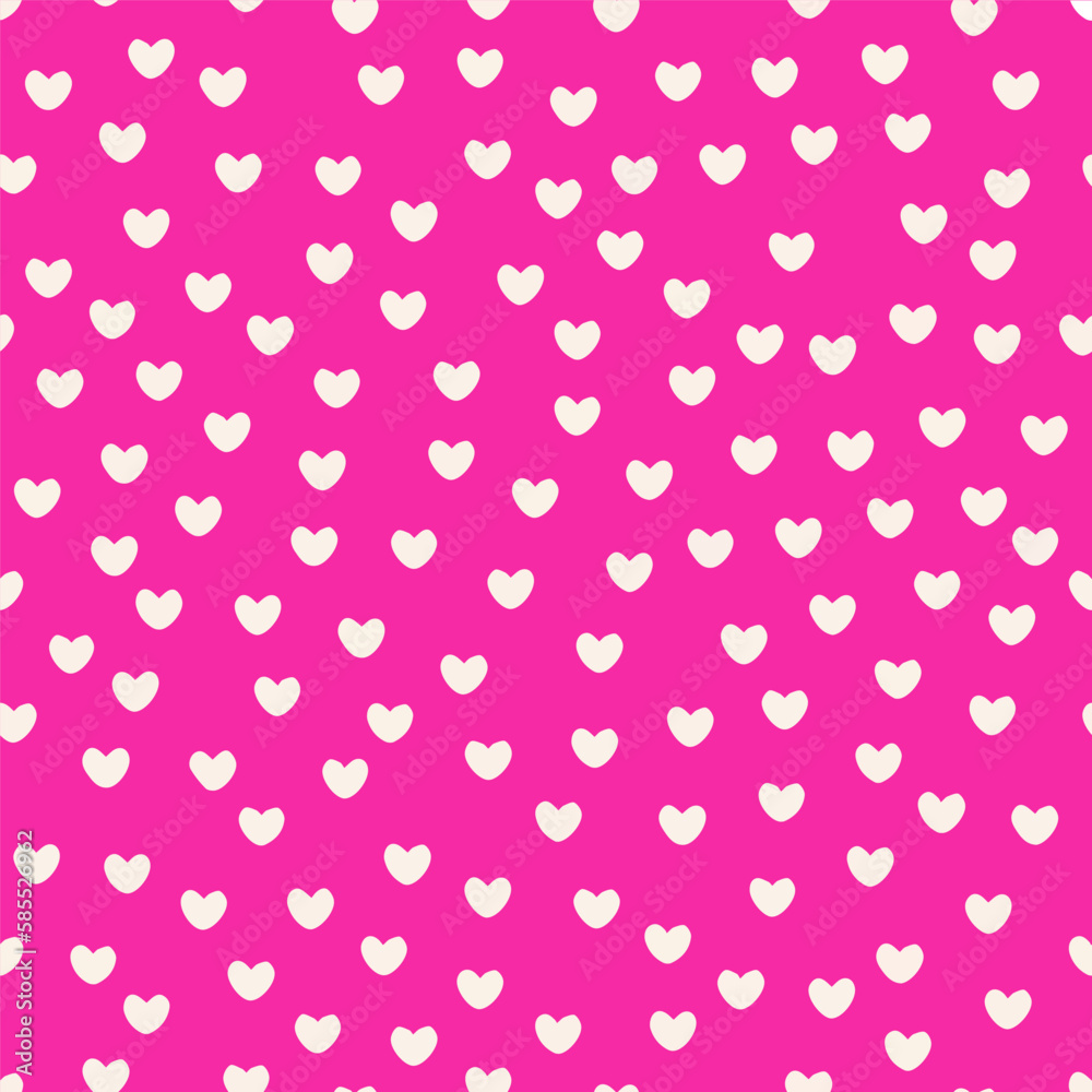 Abstract background of white hearts on a pink background. Abstract background of white hearts on a pink background.