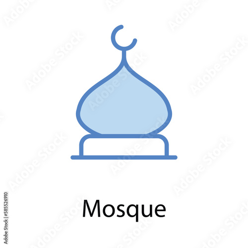 Mosque icon. Suitable for Web Page, Mobile App, UI, UX and GUI design.