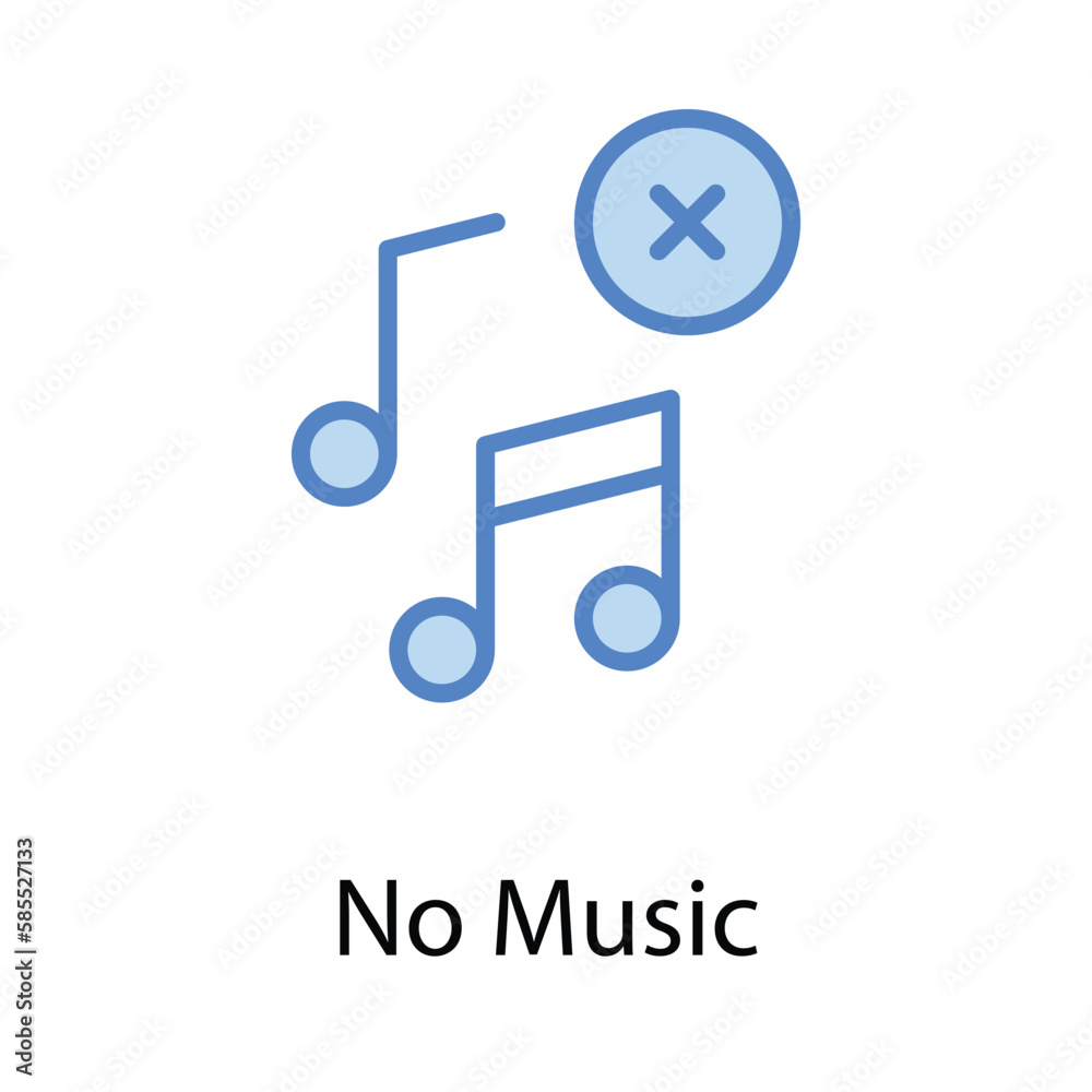 No Music icon. Suitable for Web Page, Mobile App, UI, UX and GUI design. No Music icon. Suitable for Web Page, Mobile App, UI, UX and GUI design.