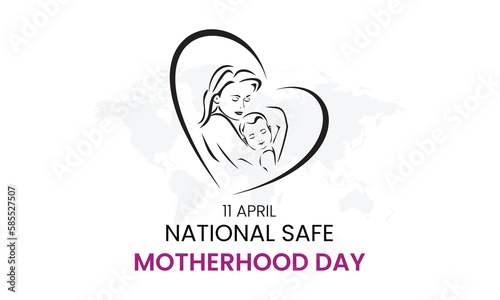 national safe motherhood day, National Safe Motherhood Day, Vector illustration design
