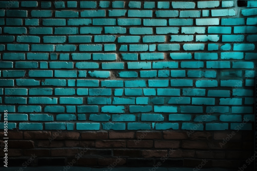 a brick wall with a green light coming from it's center and a brick wall with a green light coming from it's center. generative ai a brick wall with a green light coming from it's center and a brick wall with a green light coming from it's center. generative ai