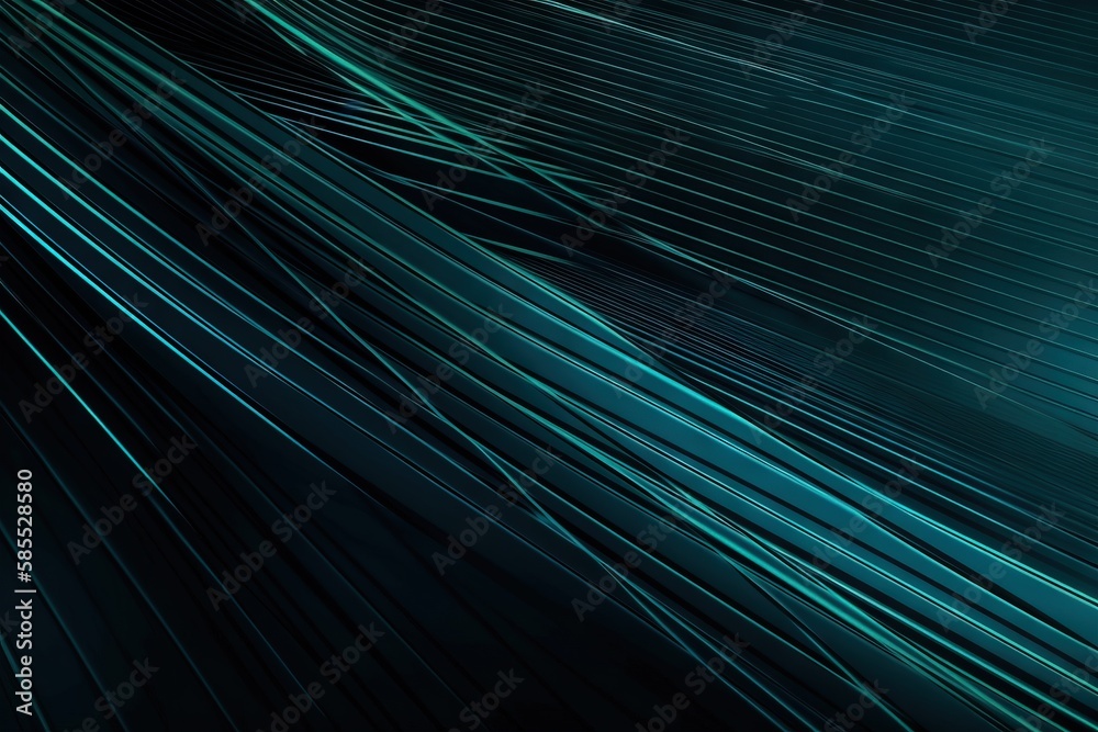 a black and green background with lines and a clock on it. generative ai a black and green background with lines and a clock on it. generative ai