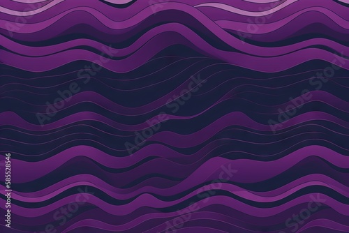  a purple and black background with wavy lines and waves on it.  generative ai
