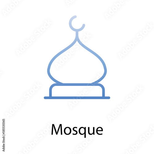 Mosque icon. Suitable for Web Page, Mobile App, UI, UX and GUI design.