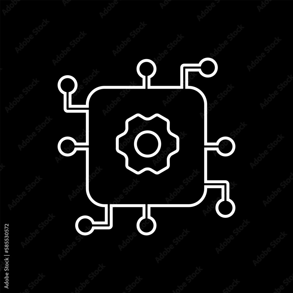 artificial intelligence icon set in line style, machine learning, smart robotic and cloud computing network digital AI technology: internet, solving, algorithm, vector illustration artificial intelligence icon set in line style, machine learning, smart robotic and cloud computing network digital AI technology: internet, solving, algorithm, vector illustration