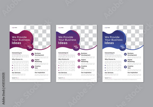 modern trend business flyer design corporate vector file 