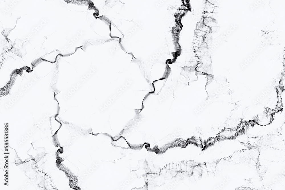Black pattern of crooked waves on a white background. Abstract fractal 3D rendering Black pattern of crooked waves on a white background. Abstract fractal 3D rendering