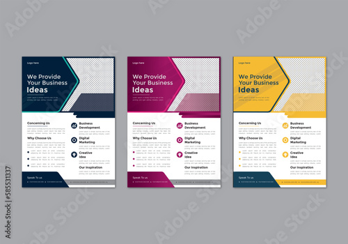 modern trend professional business flyer design corporate 