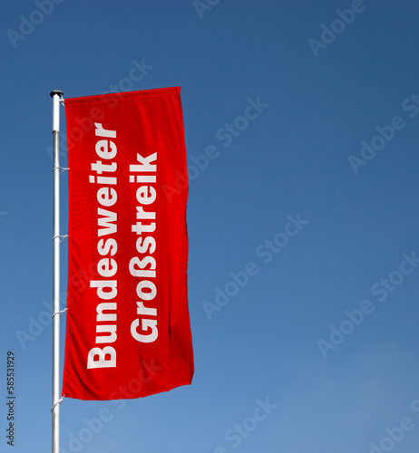 Bundesweiter Großstreik, Flagge photo