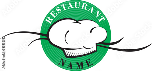 Marchio Ristorante con cappello da cuoco