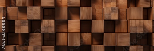 3d wooden cubes array background