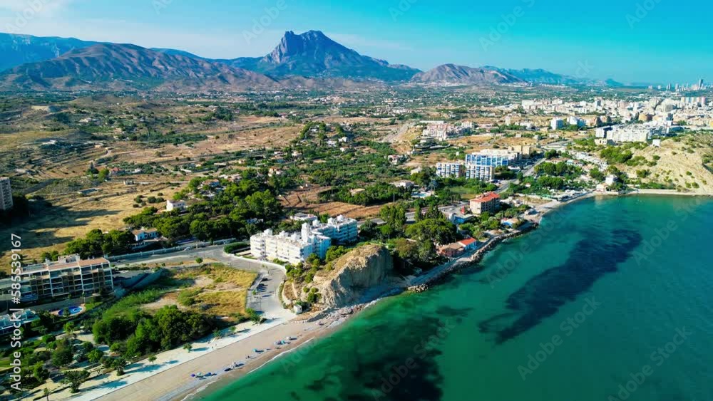 Beach Platja del Paradís near Villajoyosa, South Spain Beach Platja del Paradís near Villajoyosa, South Spain