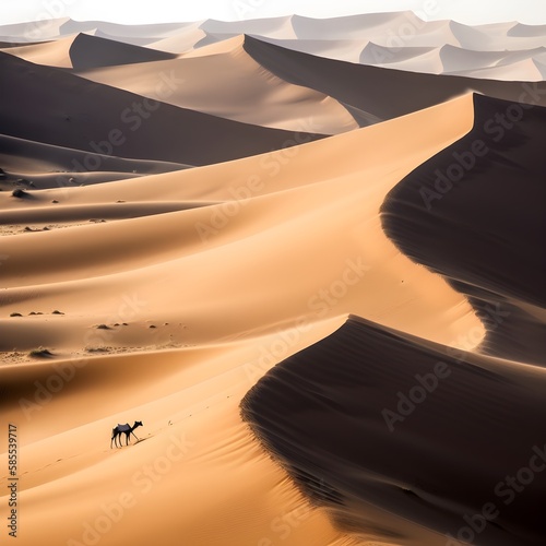majestic sand dunes as far as the eye can see