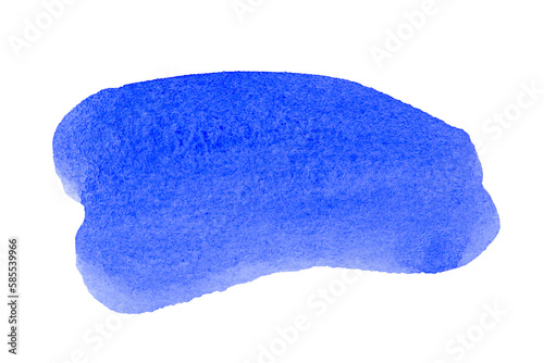 Blue brush stroke hand draw
