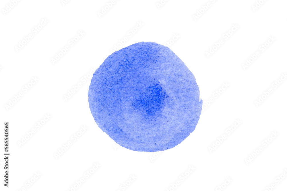 Blue spot, Blue watercolor hand painted circle shape Blue spot, Blue watercolor hand painted circle shape