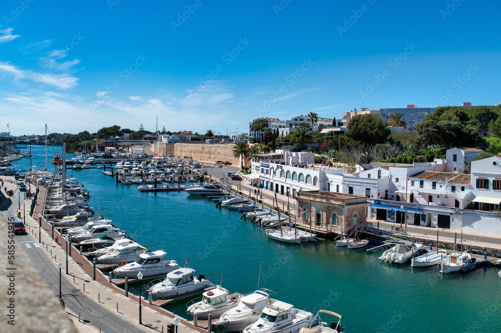the port of Ciutadella in Menorca