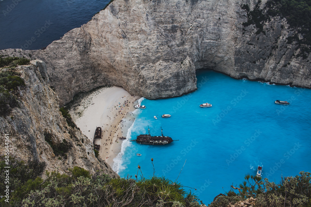 Zakynthos, Greece: A Pirate Boat Adventure Amidst Stunning Sea and Mountain Backdrops