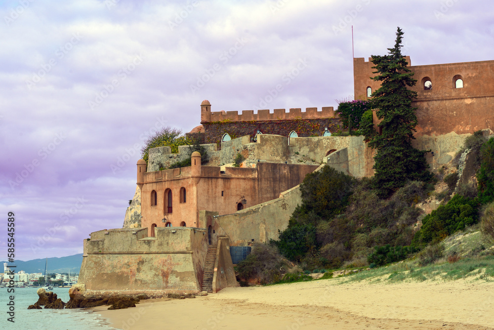 Festung von São João do Arade in Ferregudo, Algarve (Portugal)
