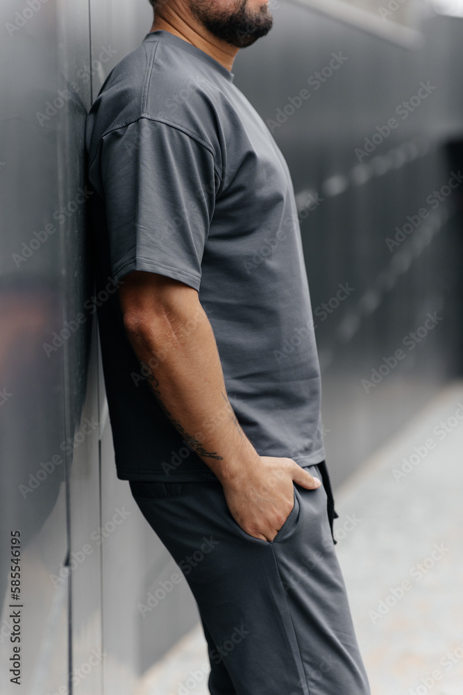 man standing on the street man standing on the street