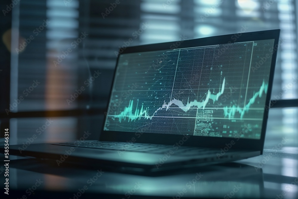 Data Insights on Open Laptop created with Generative AI technology
Data Insights on Open Laptop created with Generative AI technology