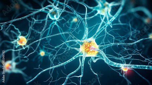 graphic human neurons in the brain