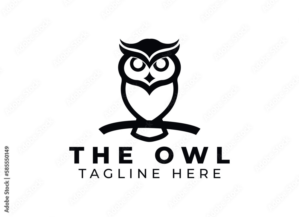 Owl Logo Design Vector