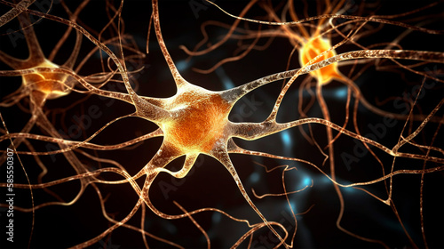 graphic human neurons in the brain