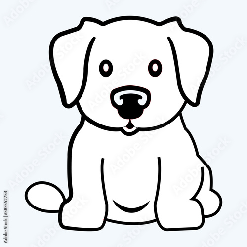 A Dog looks Likes beautiful and eye catching drawings in Vector Art