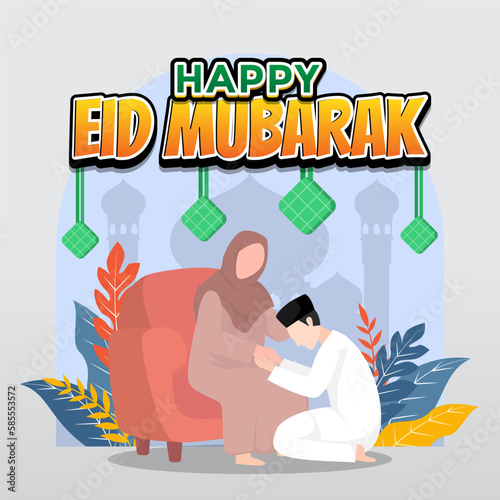 halal bihalal illustration